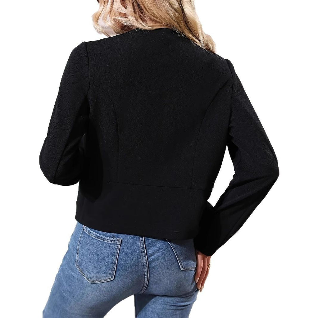 Damen Feine Kurzjacke mit strukturiertem Design und eleganten Details