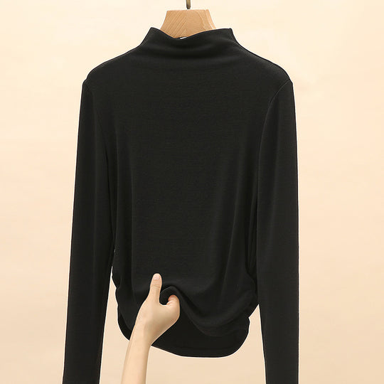 Damen Elegantes Langarmshirt mit hochgeschlossenem Kragen Shop Nory 1787620449