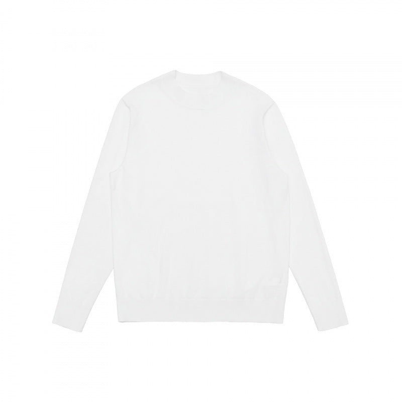 Herren Feiner Merino‑Mix Rundhals‑Pullover mit schmaler Silhouette und gerippten Abschlüssen Shop Nory