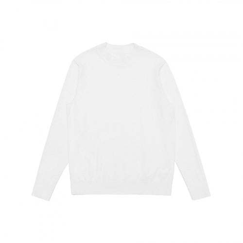 Herren Feiner Merino‑Mix Rundhals‑Pullover mit schmaler Silhouette und gerippten Abschlüssen Shop Nory