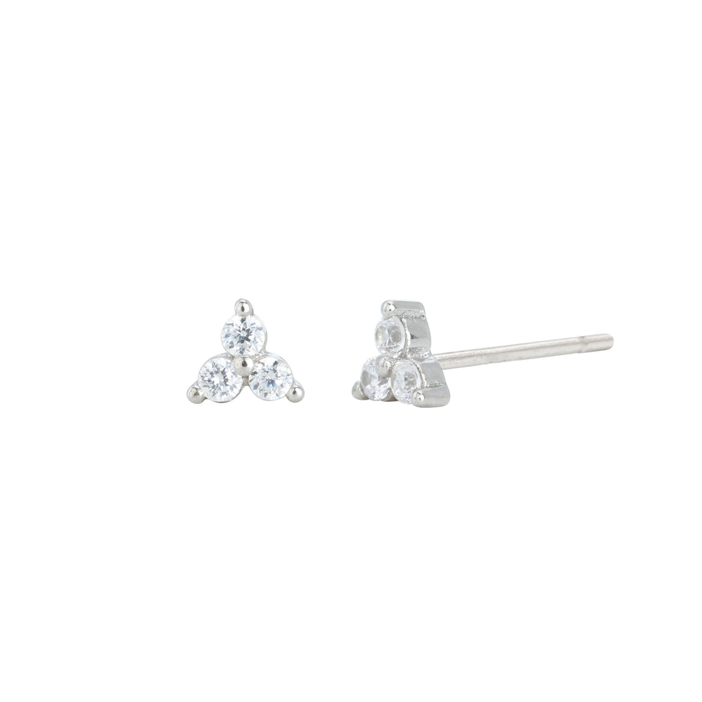 Damen Ohrstecker mit funkelnden blauen Kristallen und hochwertigem 925 Sterling Silber Shop Nory