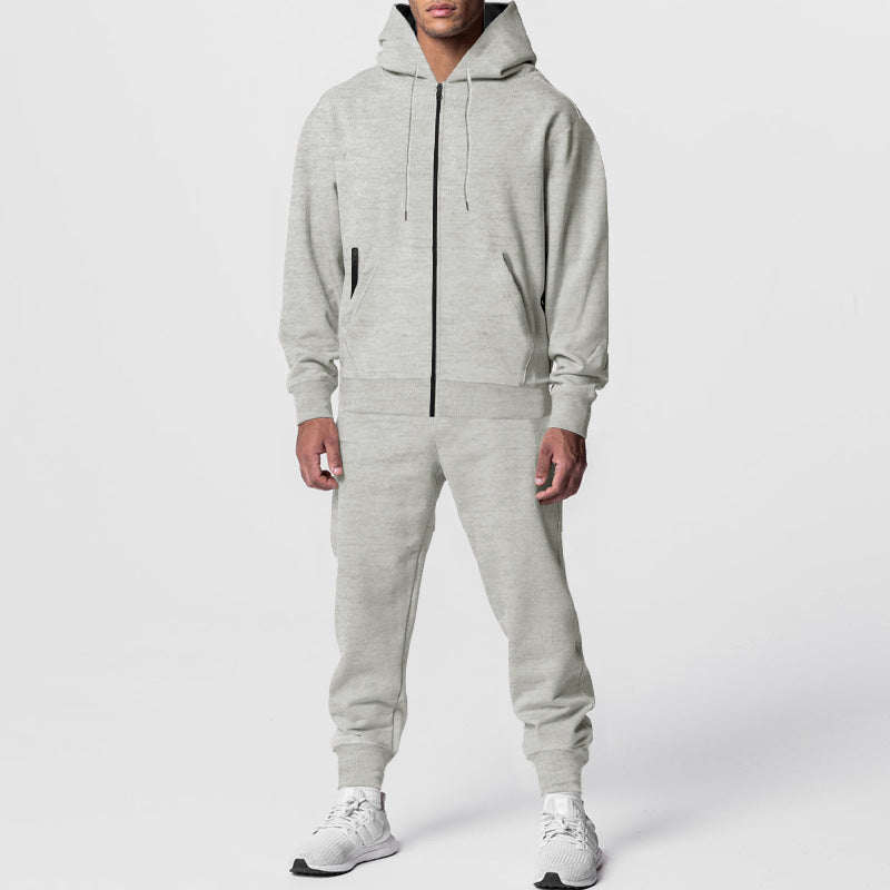 Herren nan zweiteiliges Trainingsset mit Reißverschluss-Kapuzenjacke und tapered Jogginghose Shop Nory