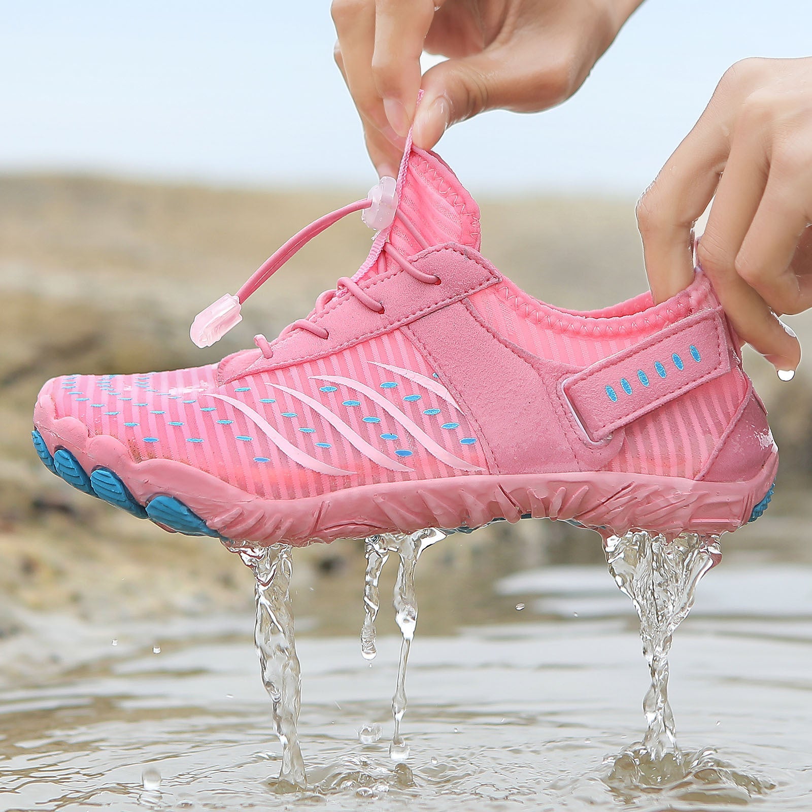 Damen Multifunktionale Wassersport-Schuhe mit elastischem Schnellschnürsystem