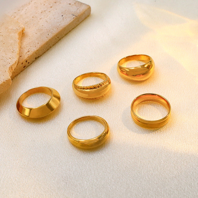 Damen Goldene Ringkollektion Shop Nory