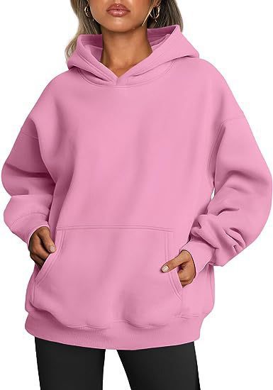 Damen nan Oversize Kapuzenpullover aus weicher Baumwollmischung mit Kängurutasche Shop Nory