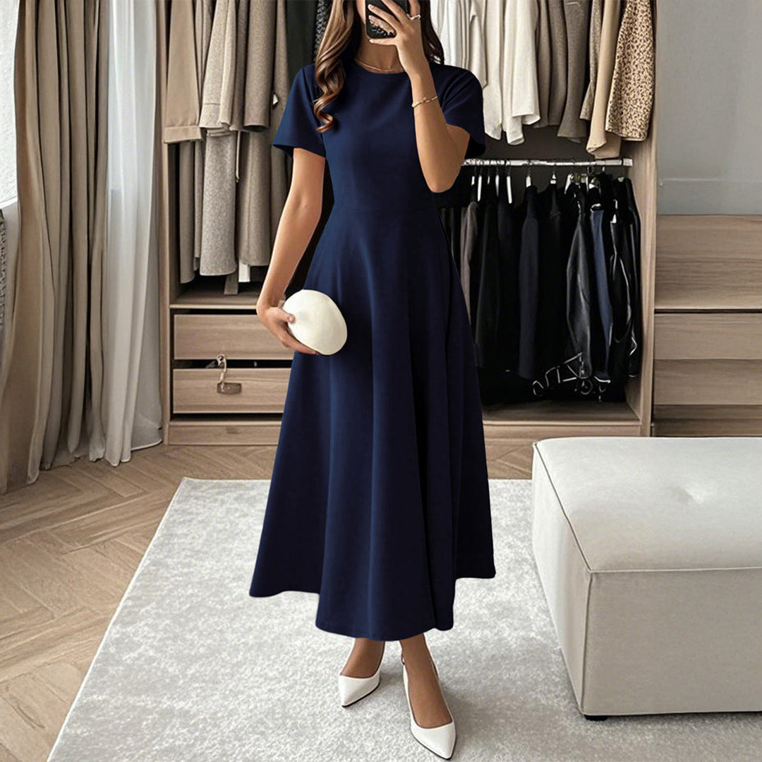 Damen Midikleid mit elegantem Schnitt und weiten Ärmeln