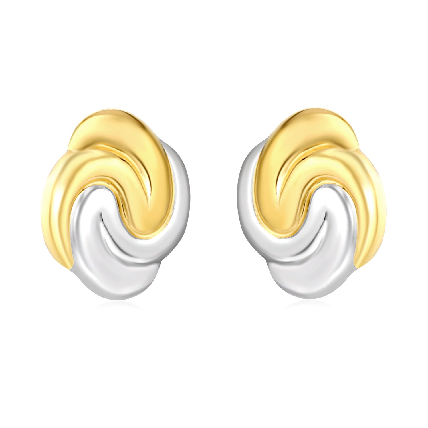 Damen Ohrstecker mit modernem, geschwungenem Design aus hochwertigem Edelstahl Shop Nory
