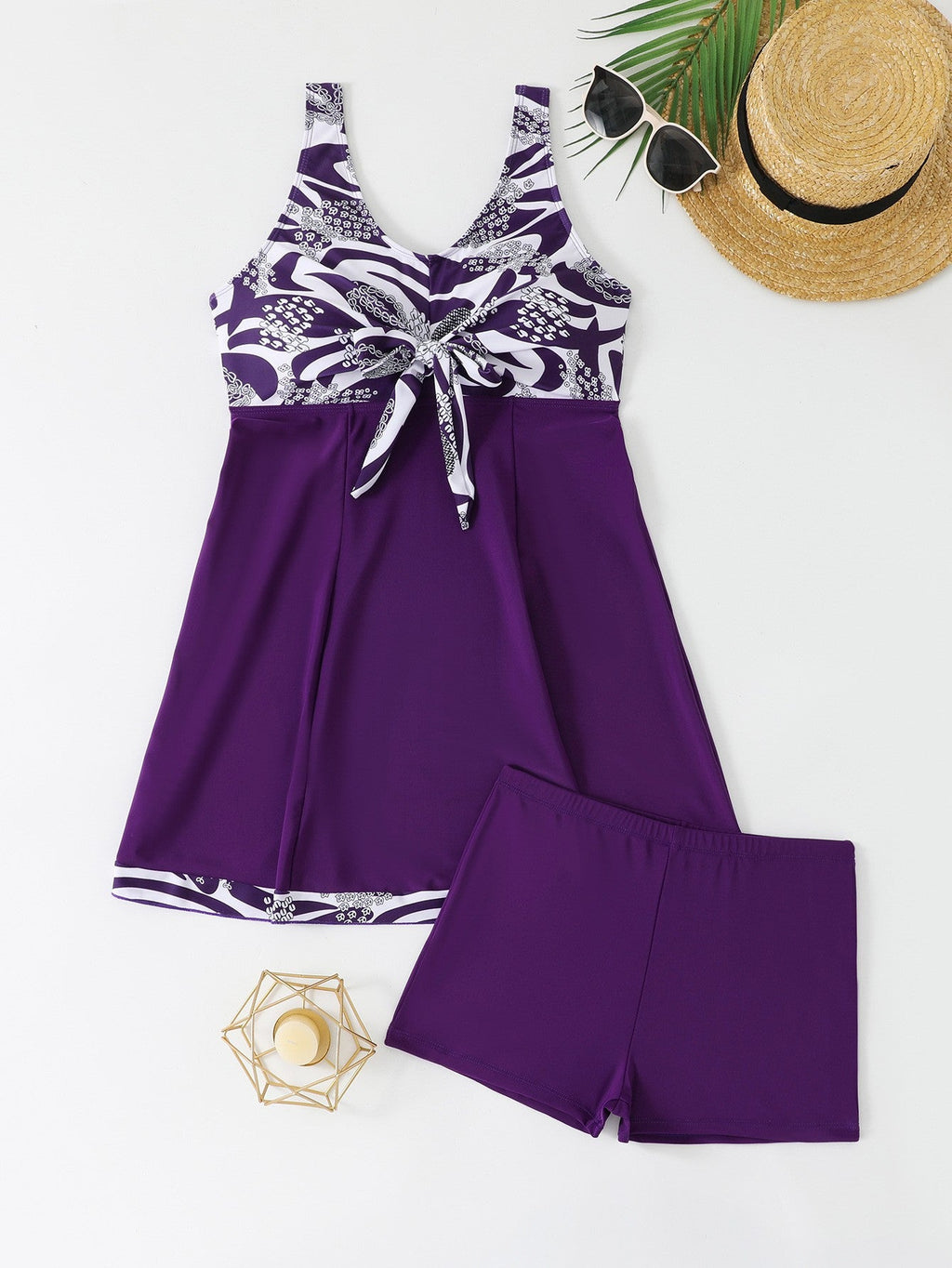 Damen Schwimmkleid mit Short-Integration