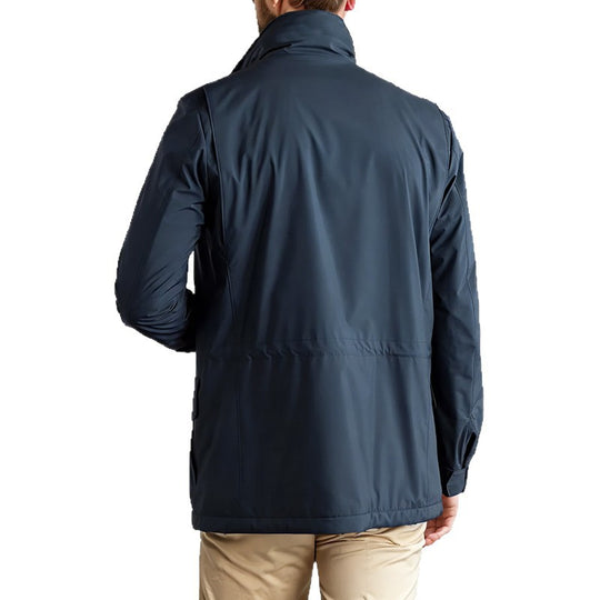 Herren Utility‑Fieldjacke mit verdecktem Reißverschluss, Druckknopfleiste und Multifunktions‑Taschen Shop Nory