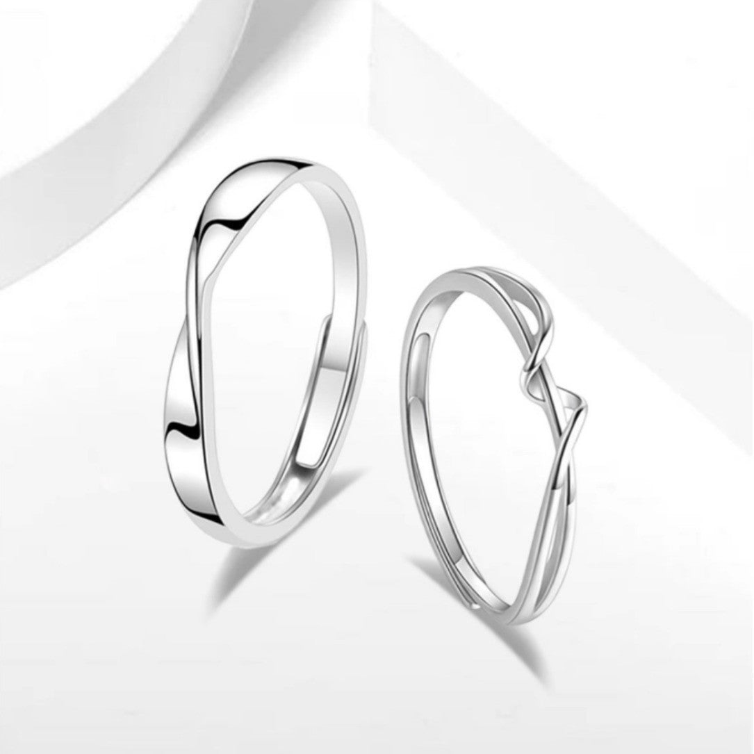 Damen Zierlicher und eleganter Ring mit geschwungenem Design Shop Nory
