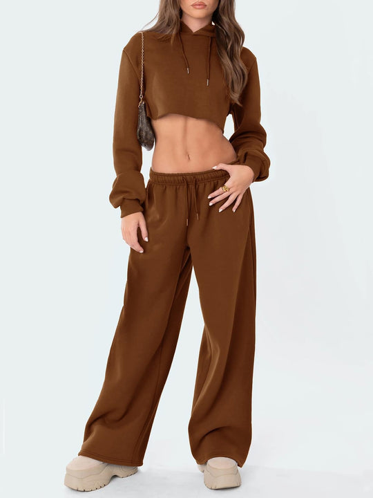 Damen nan weite Loungehose mit hohem Komfortbund, elastischem Tunnelzug und seitlichen Eingrifftaschen Shop Nory