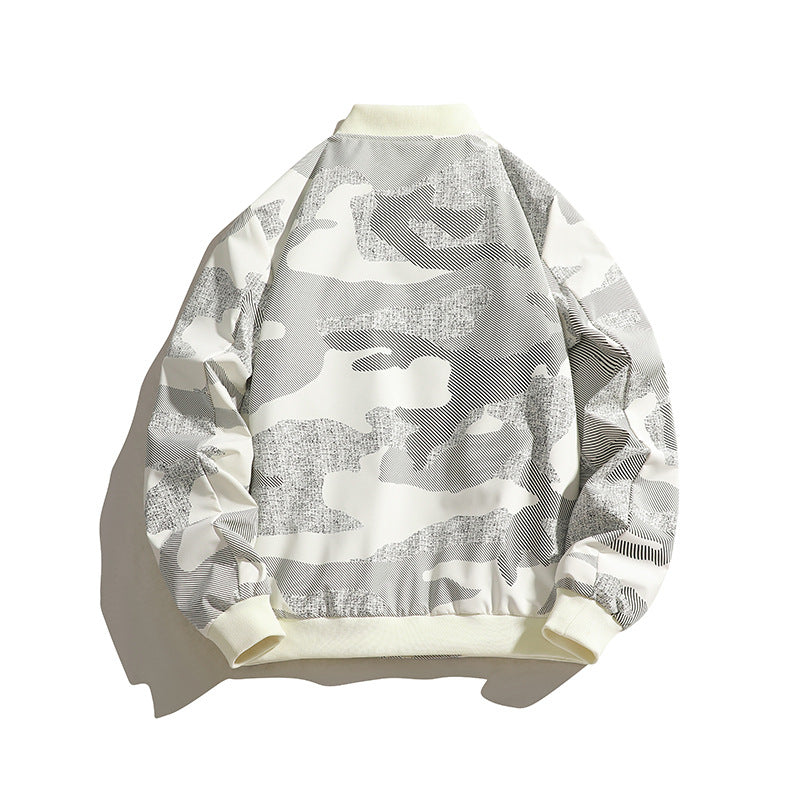 Herren Modische Bomberjacke mit Camouflage-Design Shop Nory