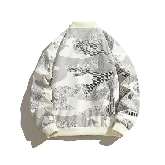 Herren Modische Bomberjacke mit Camouflage-Design Shop Nory