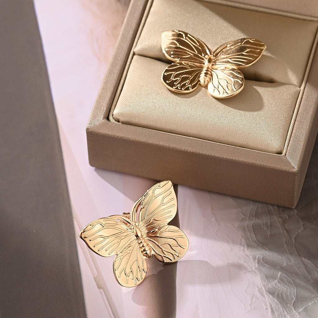 Damen Ohrstecker mit exquisitem Schmetterlingsdesign Shop Nory