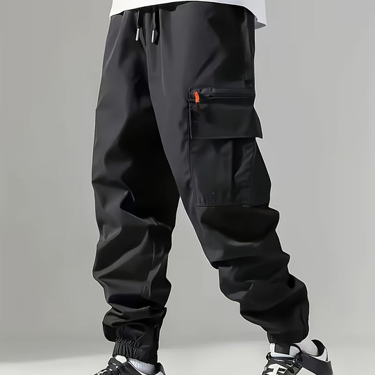 Herren Cargo-Jogginghose im Utility‑Style mit versiegelter Reißverschlusstasche & elastischen Beinbündchen Shop Nory