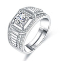 Damenring mit eleganter Zirkonia-Verzierung und markantem Design Shop Nory