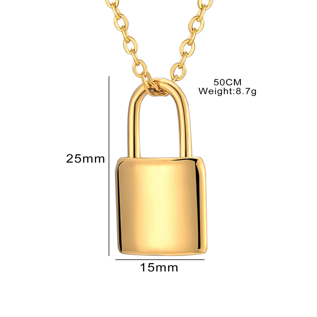 Damen Kette mit Vorhängeschloss-Anhänger Shop Nory