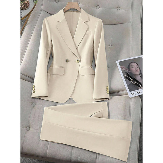 Damen Elegantes Blazer- und Hosen-Set Shop Nory