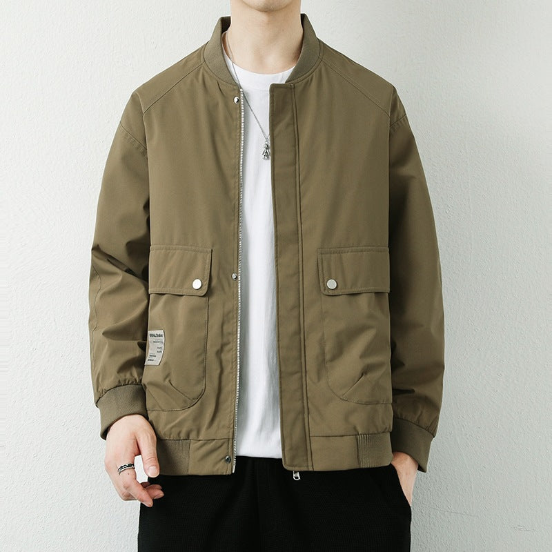 Herren Moderne Utilityjacke mit Stehkragen Shop Nory
