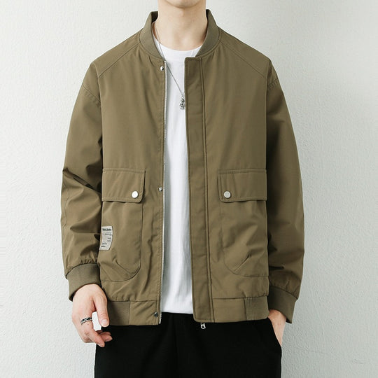Herren Moderne Utilityjacke mit Stehkragen Shop Nory