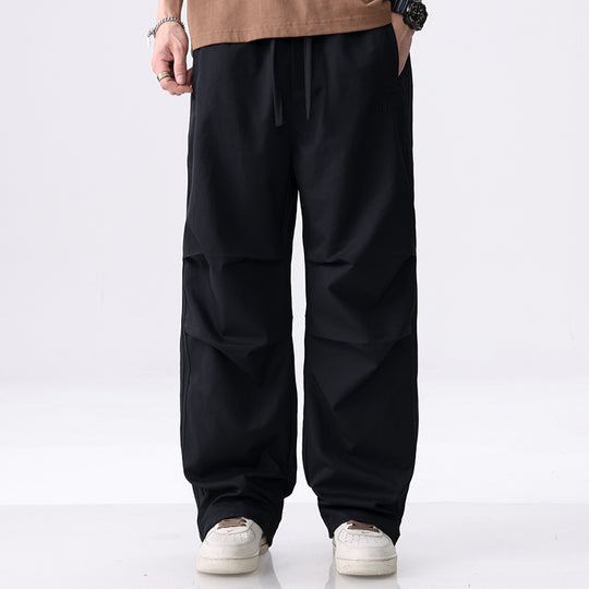 Herren Weite Cargo-Hose mit Tunnelzug, Knie-Panels und seitlichen Zierstreifen Shop Nory