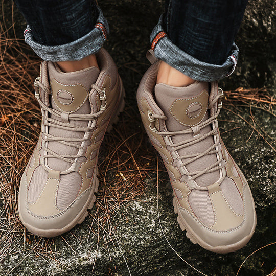 Damen Stabile und wetterfeste Wanderschuhe mit hohem Schaft