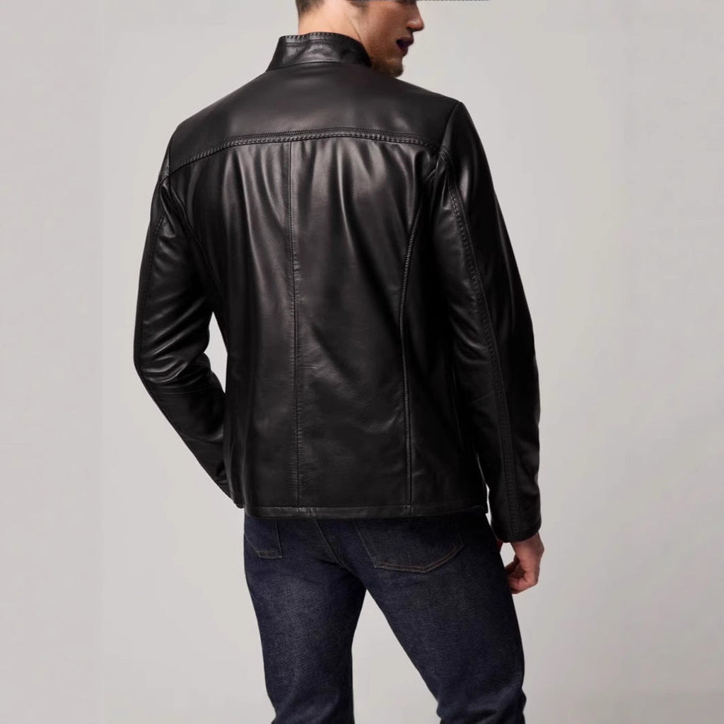 Herren elegante jacke mit sportlichem Reißverschluss