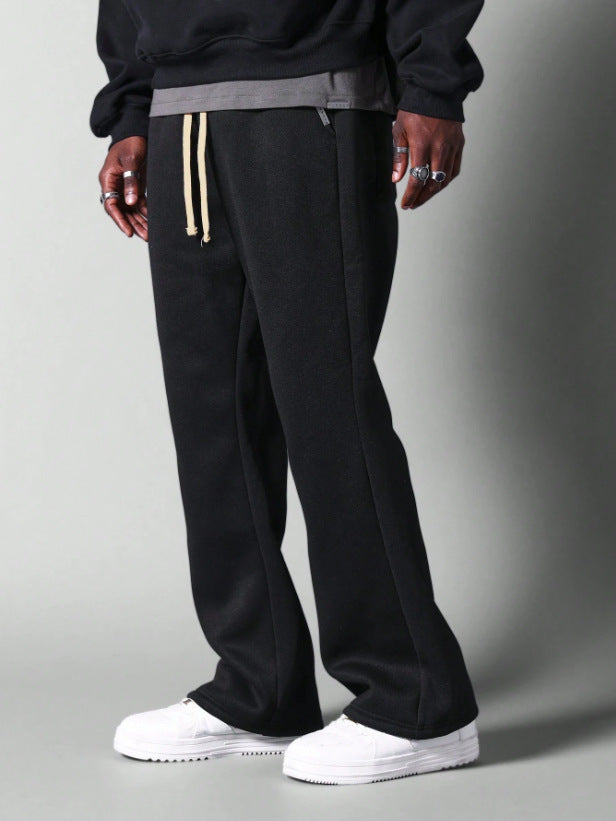 Herren nan locker geschnittene Jogginghose mit geradem Bein und elastischem Kordelbund Shop Nory