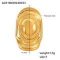 Damen breiter Ring aus Titanstahl mit modernem Design Shop Nory