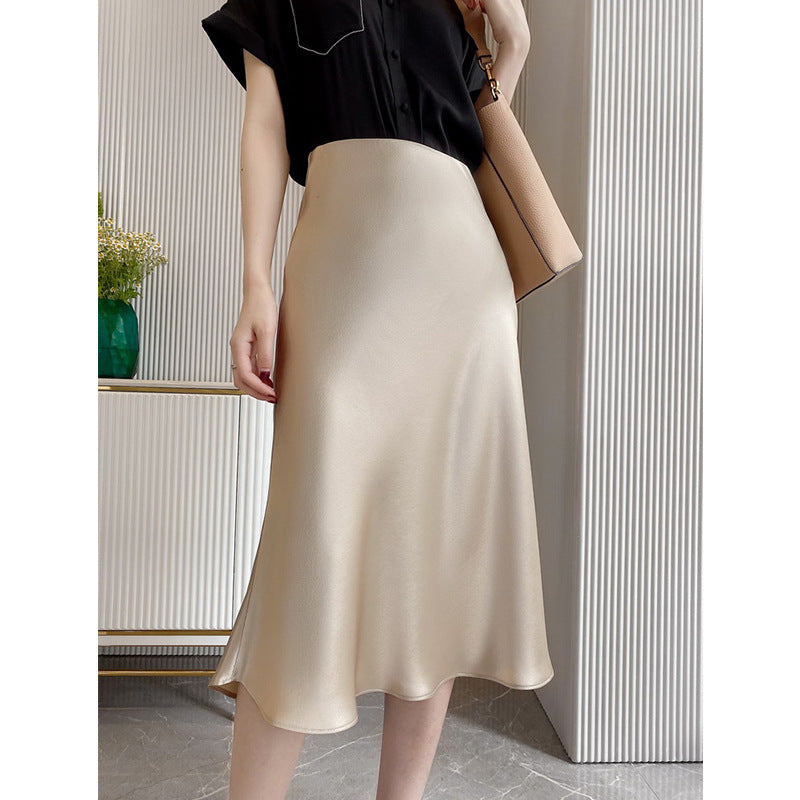 Damen Eleganter, schwingender Midi-Rock Shop Nory