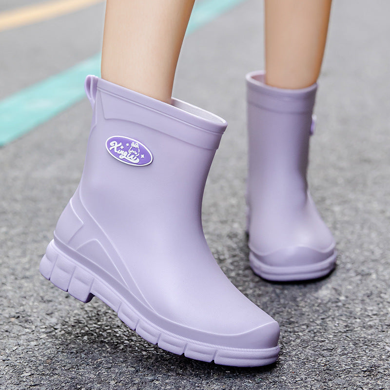 Damen Wasserdichte EVA-Ankle-Gummistiefelette mit rutschfester Profilsohle Shop Nory
