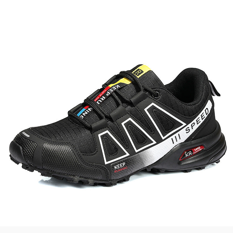 Herren nan robuster Trailrunning-Laufschuh mit stoßdämpfender EVA-Zwischensohle und griffiger Profillaufsohle