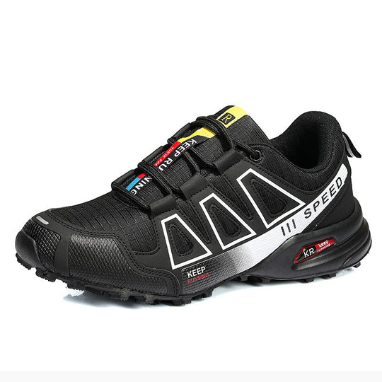 Herren nan robuster Trailrunning-Laufschuh mit stoßdämpfender EVA-Zwischensohle und griffiger Profillaufsohle