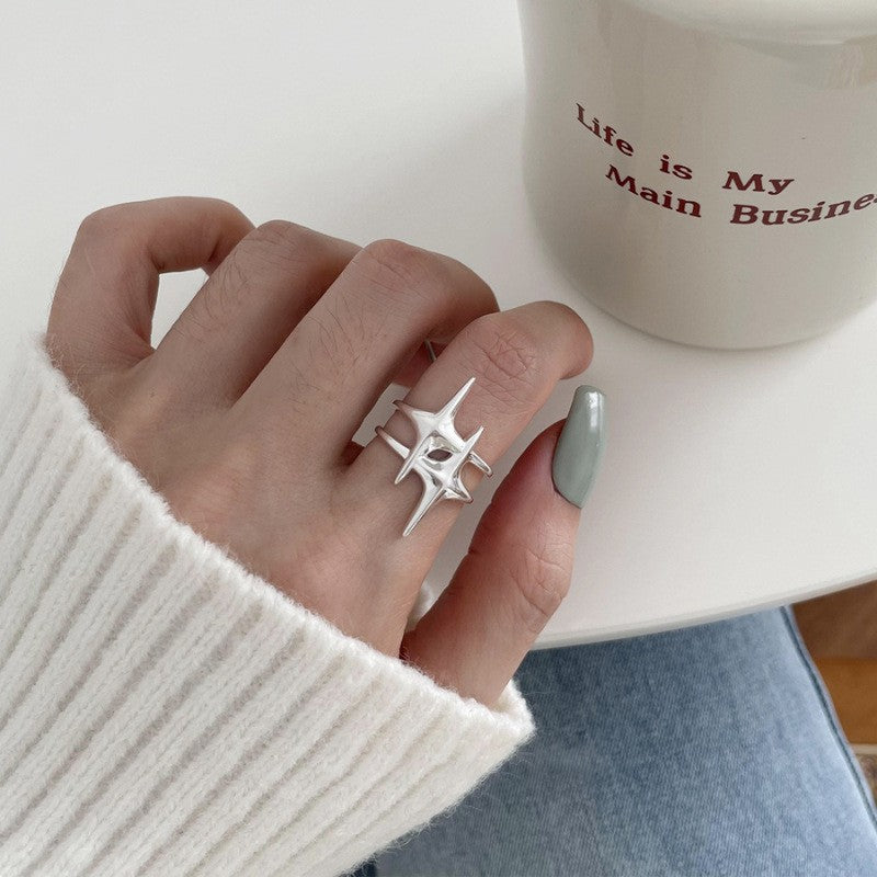 Damen Offener Ring mit einzigartigem Spikes-Design Shop Nory
