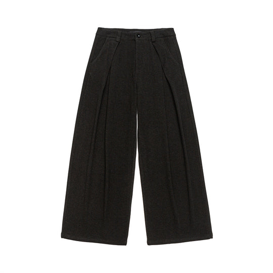 Damen Weite Culotte-Hose mit Bundfalten und hoher Taille Shop Nory