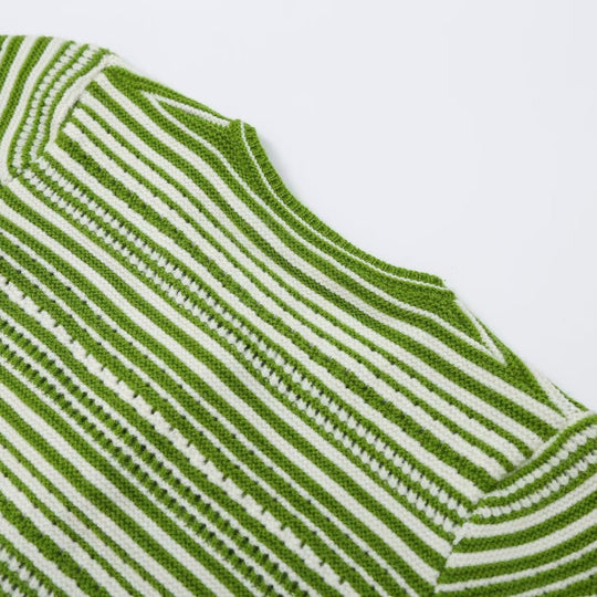 Damen Strukturierter Streifen-Feinstrickcardigan mit Zierknöpfen Shop Nory