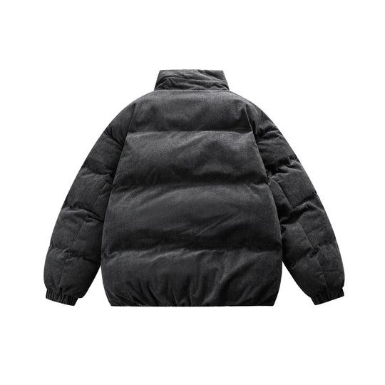 Unisex Boxy wattierte Kurzjacke mit hohem Funnelkragen und Teddy‑Fleece‑Optik Shop Nory