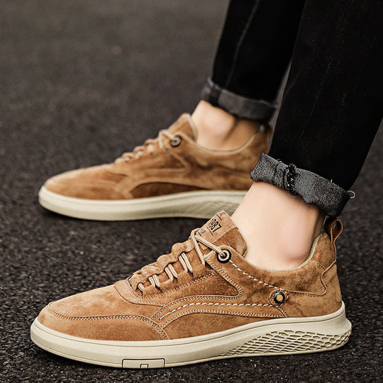 Herren Sneakers mit weichem Wildleder und atmungsaktiven Einsätzen Shopnory