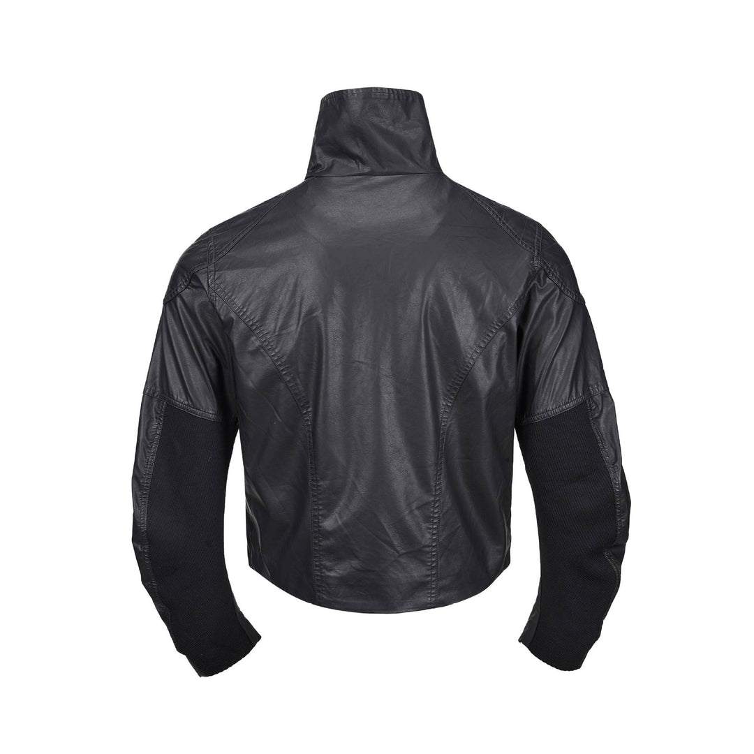 Herren Lederoptik‑Blouson mit hohem Stehkragen und Reißverschluss‑Brusttaschen Shop Nory