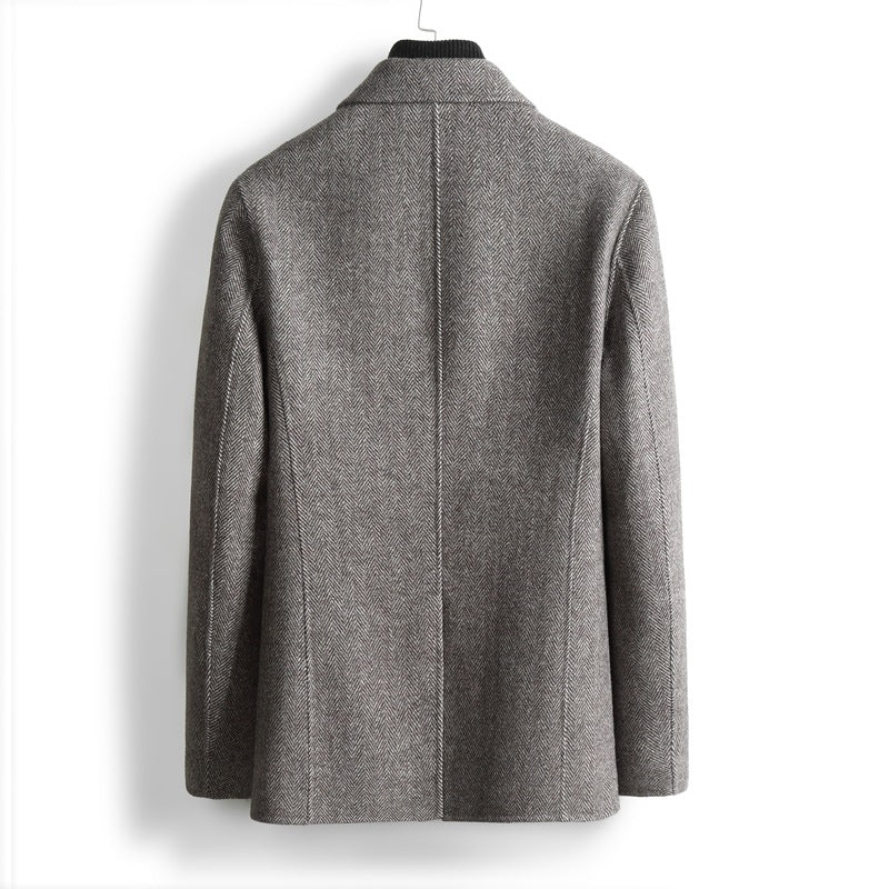 Herren Herringbone-Muster Blazer Shop Nory