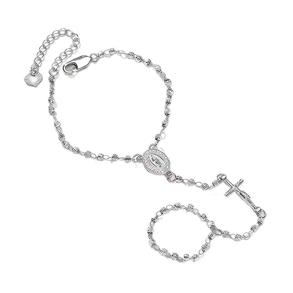 Damen Handkette mit religiösen Anhängern und filigranem Design Shop Nory