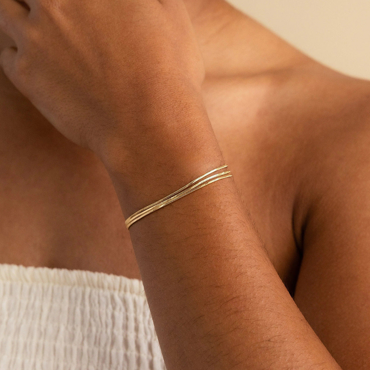 Damen Fußkettchen aus hypoallergenem Edelstahl mit verstellbarem Design Shop Nory
