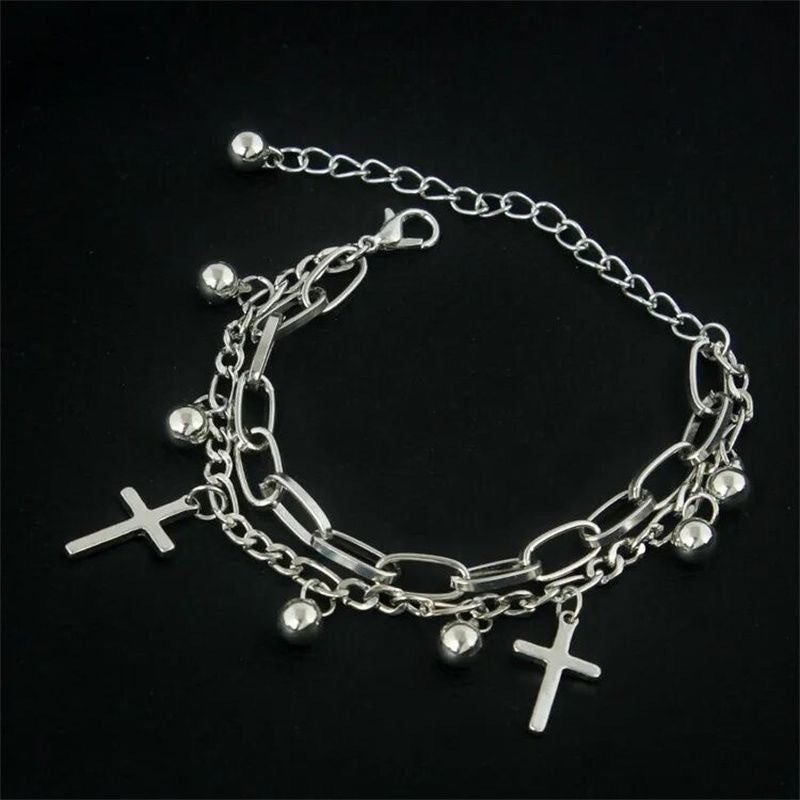 Damen Charm-Armband aus hochwertigem Edelstahl mit verspieltem Bären-Anhänger Shop Nory