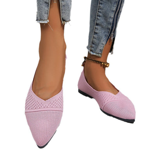 Damen Slingback-Ballerinas mit atmungsaktivem Netzdesign und flexiblem Fußbett