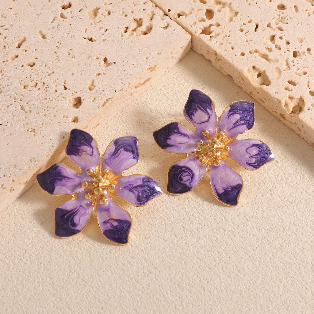 Damen Ohrringe im eleganten Blütendesign Shop Nory