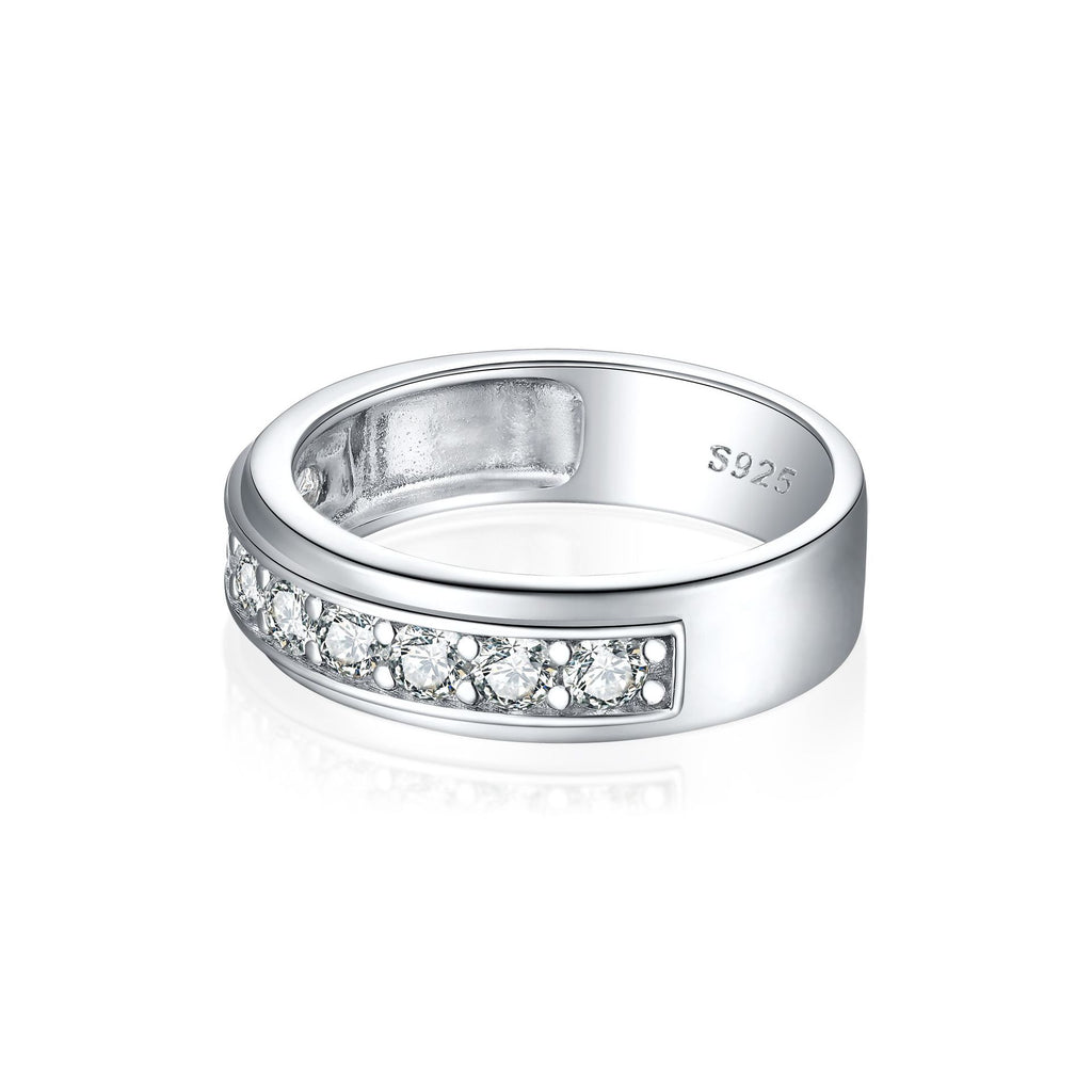 Damen Ring mit funkelndem Zirkonia-Besatz und elegantem Design Shop Nory