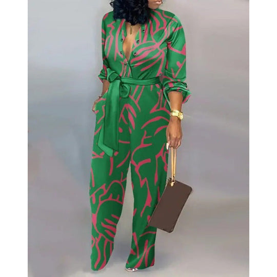 Damen Denim Jumpsuit mit modischem Patchwork-Design und praktischen Taschen