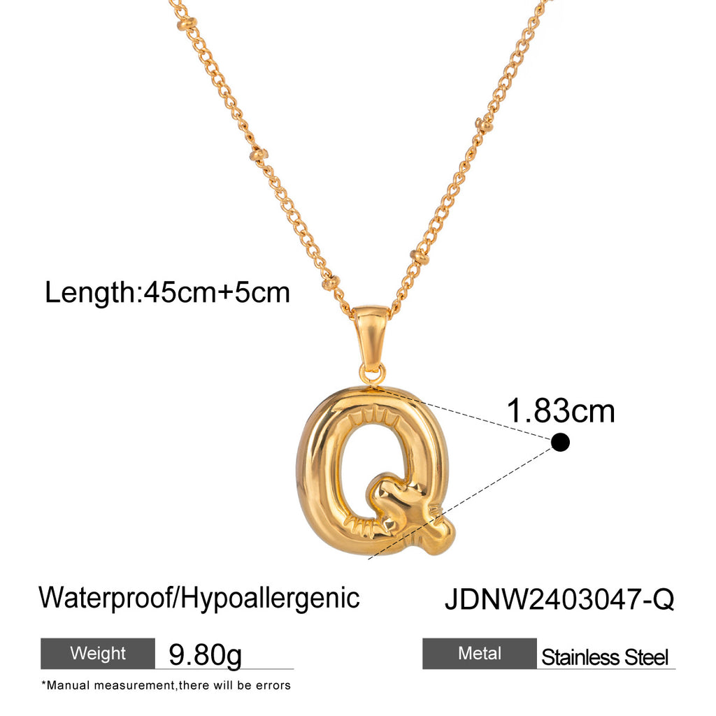 Damen Halskette mit persönlichem Z-Anhänger aus hochwertigem Edelstahl Shop Nory