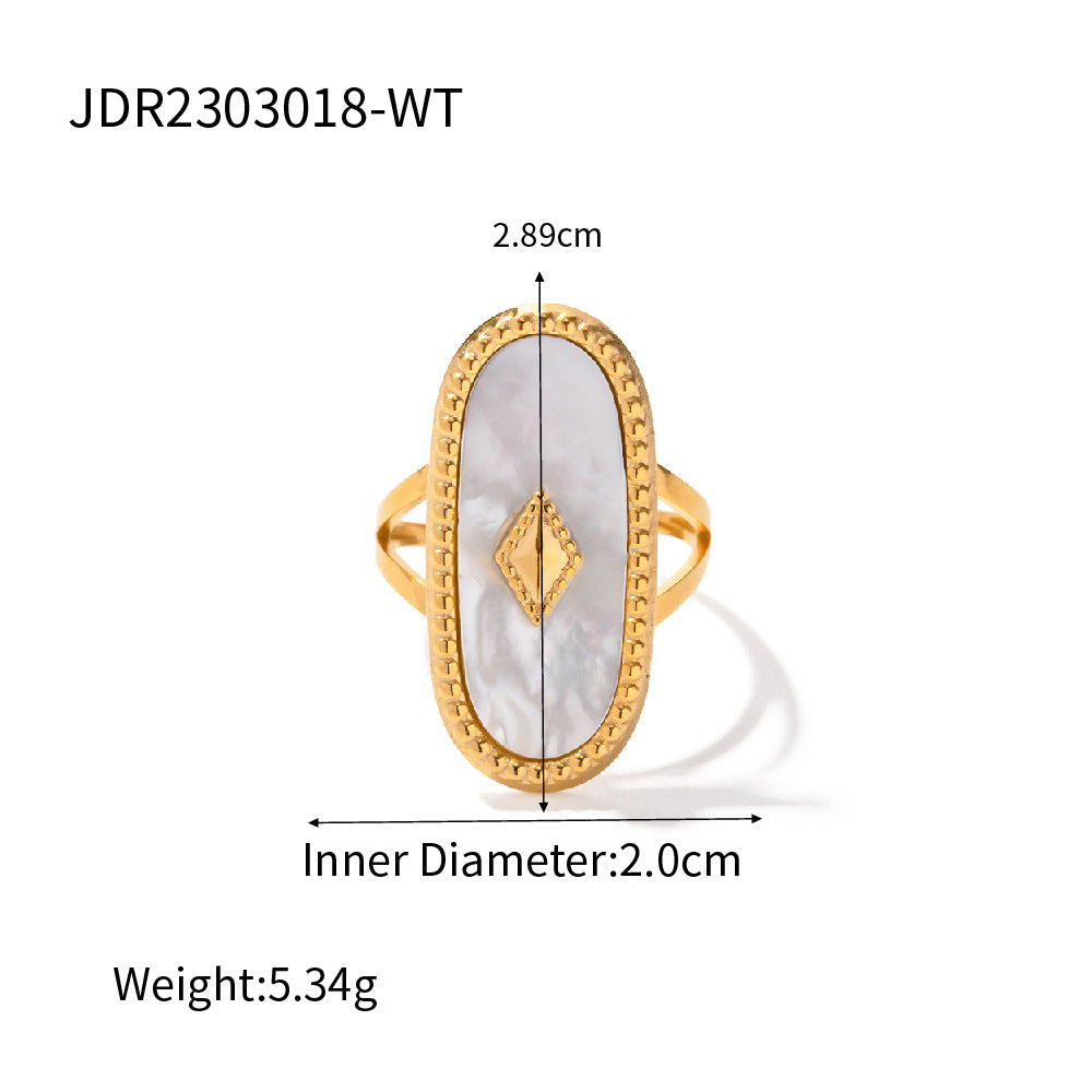 Damen Offener Ring mit floralem Design und hochwertiger Edelstahlverarbeitung Shop Nory