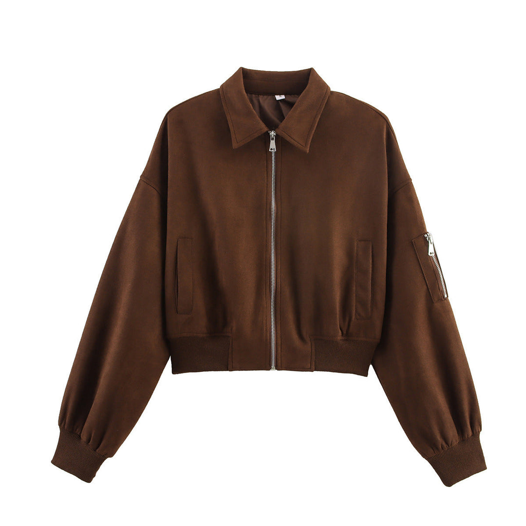 Damen cropped Bomberjacke